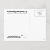 信じ------サタとトナカイ シーズンポストカード (裏面)