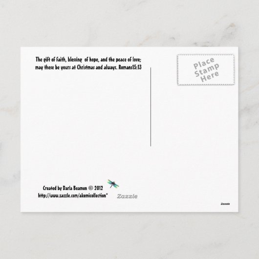 信じ------サタとトナカイ シーズンポストカード (裏面)