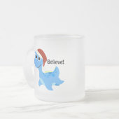 信じ!サンタネッシー フロストグラスマグカップ (正面左)