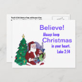 信じ------サ シーズンポストカード (正面/裏面)