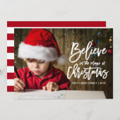 信じ | ザ魔法のクリスマスホリデーカード シーズンカード (正面/裏面)