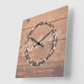 信じ スクエア壁時計 (傾斜)