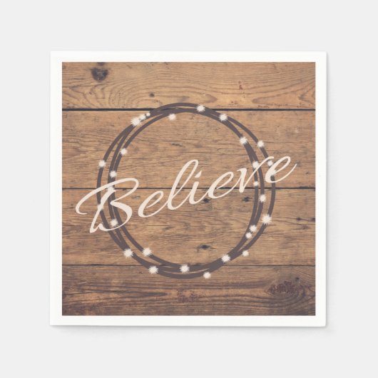 信じ スタンダードカクテルナプキン (正面)