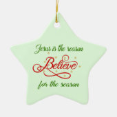 信じ セラミックオーナメント (正面)