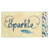 信じ・ドリーム・スパークル・インスパイアタイポグラフィ 枕カバー (正面右)