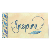 信じ・ドリーム・スパークル・インスパイアタイポグラフィ 枕カバー (裏面-左)