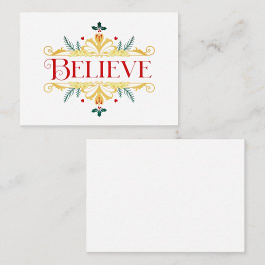 信じ ノートカード (正面/裏面)