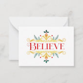 信じ ノートカード (正面)