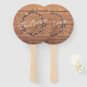 信じ ハンドファン (正面&裏面)