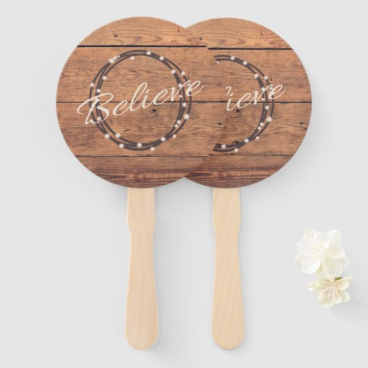 信じ ハンドファン (正面&裏面)