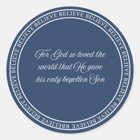 信じ – フラッシュシール ラウンドシール (正面)