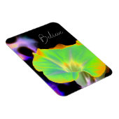 「信じ」フローラプリントフレキシブルフォトマグネット マグネット (右側)