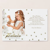 信じ.ホイ実在ルラグジュアリーカスタムフォトカード 箔カード (内部)