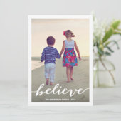 信じ |ホリデーフォトカード シーズンカード (スタンド正面)