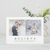 信じ |ミニマモダンリスト2枚の写真 シーズンカード (スタンド正面)