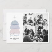 信じ.モダンクリスマスの宗教団体写真 シーズンカード (正面)