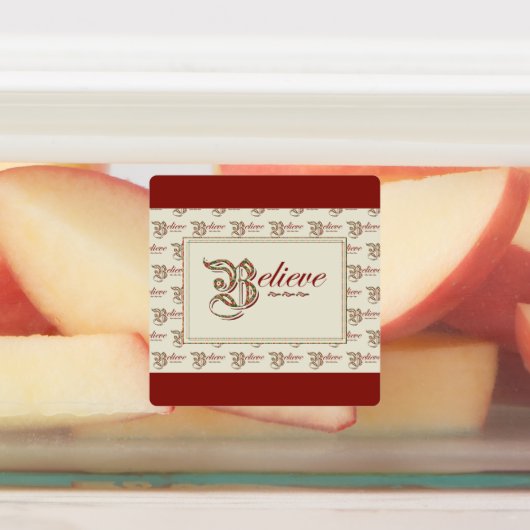 信じ ラベル (貼付)