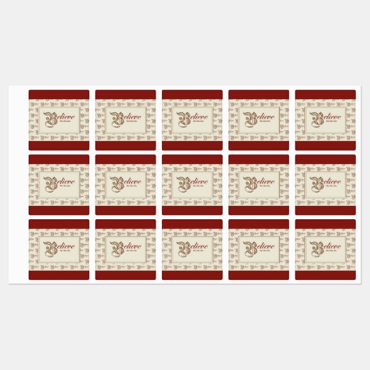 信じ ラベル (シート)