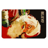 信じ!ヴィンテージサンタクロースのクリスマスプレゼント マグネット (横)