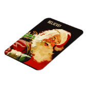 信じ!ヴィンテージサンタクロースのクリスマスプレゼント マグネット (左側)