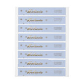 信じ.休日差出人住所ラベル ラップアラウンドラベル (シート)