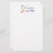 信じ 便箋 (正面/裏面)