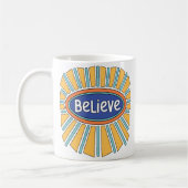 信じ – 信仰する コーヒーマグカップ (左)