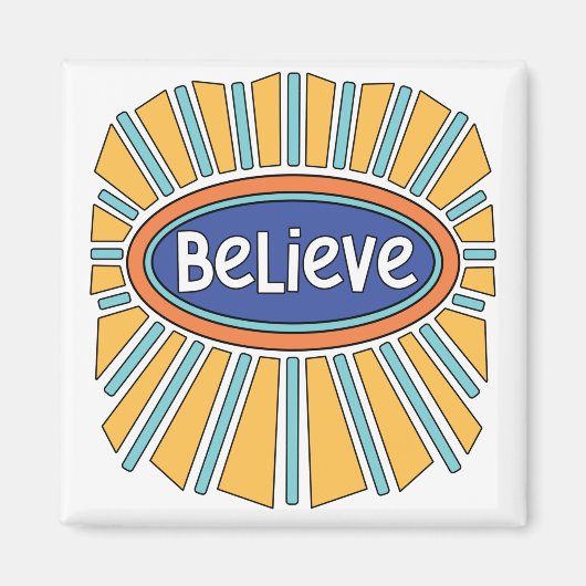 信じ – 信仰する マグネット (正面)