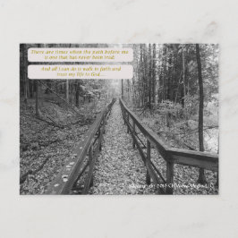 信じ- "信仰を歩む" ポストカード