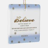 信じ.写真カスタムクリスマスオーナメント セラミックオーナメント (右)