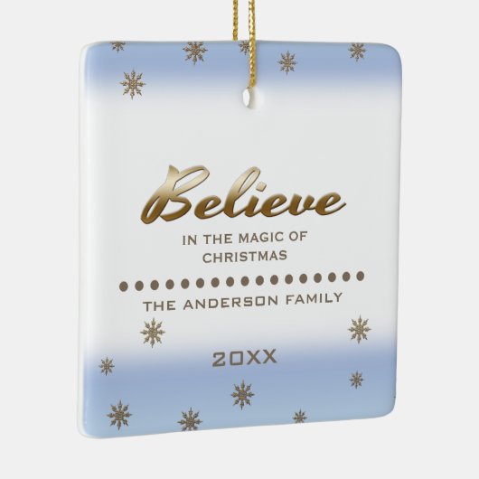 信じ.写真カスタムクリスマスオーナメント セラミックオーナメント (右)