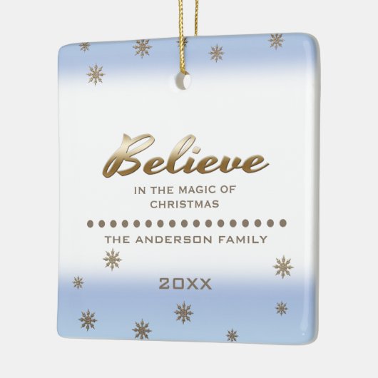 信じ.写真カスタムクリスマスオーナメント セラミックオーナメント (左)