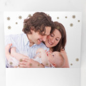 信じ.写真数々の三重クリスマスカード 三つ折りカード (内部最初)