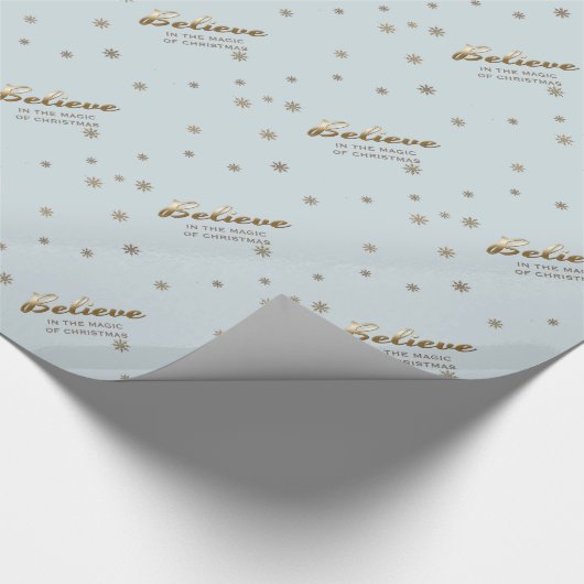 信じ.名前をカスタムするギフト包装紙 ラッピングペーパー (角)