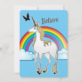 信じ 招待状 (裏面)