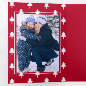 信じ.数々のフォトホリデートリフォールドカード 三つ折り案内状 (内部最初)