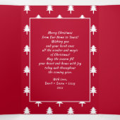 信じ.数々のフォトホリデートリフォールドカード 三つ折り案内状 (内部中)