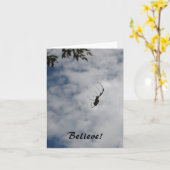 信じ! – 蜘蛛の庭 カード (黄色い花)