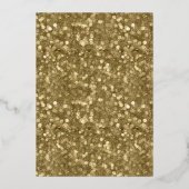 信じ |金ゴールドGlitzフォトオーバーレイ 箔シーズンカード (裏面)