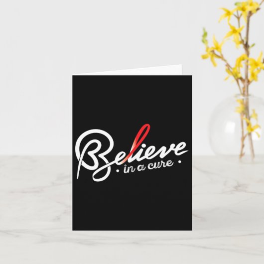 信じ – 鎌状赤血球貧血認識度サポーターRi カード (黄色い花)