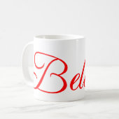 信じ!.png コーヒーマグカップ (正面左)