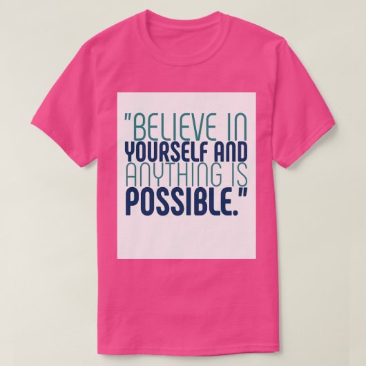 信じ Tシャツ (デザイン正面)