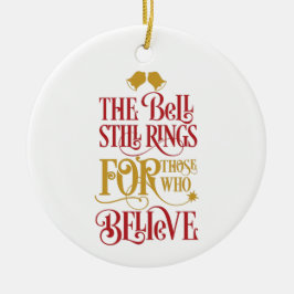 信じ | The Bell Stillリングや輪クリスマス セラミックオーナメント