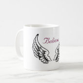 信じAngel Wings Coffee Mug コーヒーマグカップ (正面左)