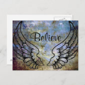 信じAngel Wings Sevelal Postages ポストカード (正面/裏面)