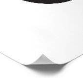 信じBracked – 白黒 ポスター (角)