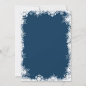 信じChristmas Cards モダン Snowy Holiday Photo 招待状 (裏面)