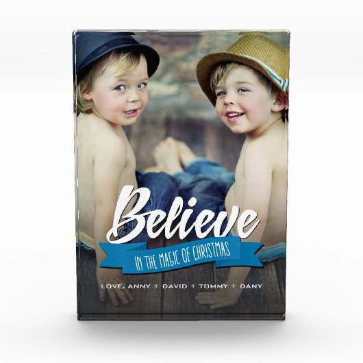 信じChristmas Photo Blockの魔法 フォトブロック (正面)