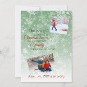 信じChristmas Photo Card魔法 シーズンカード (裏面)