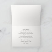 信じChristmas Photo Card魔法 シーズンカード (内部)